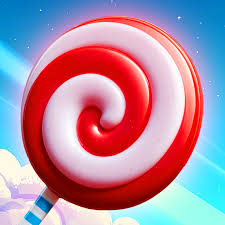 Sweet Peaks gameplay showing candy block tower building with colorful blocks and score tracking